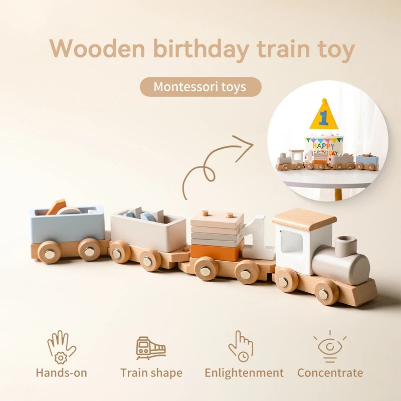 Tren de Madera para Bebés