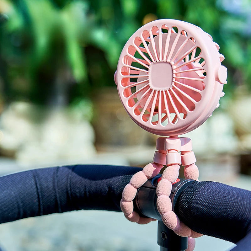 Ventilador Portátil para Cochecito y Carrito de Bebé