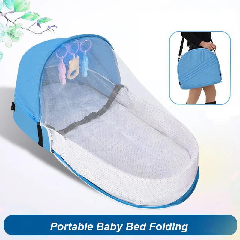 Cuna Portátil Plegable para Bebé con Mosquitera