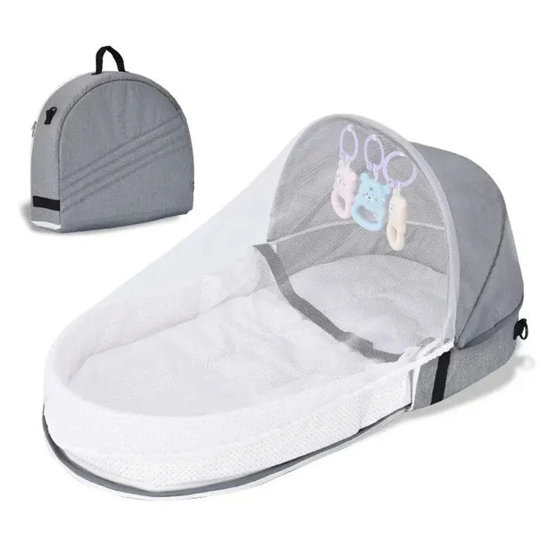 Cuna Portátil Plegable para Bebé con Mosquitera