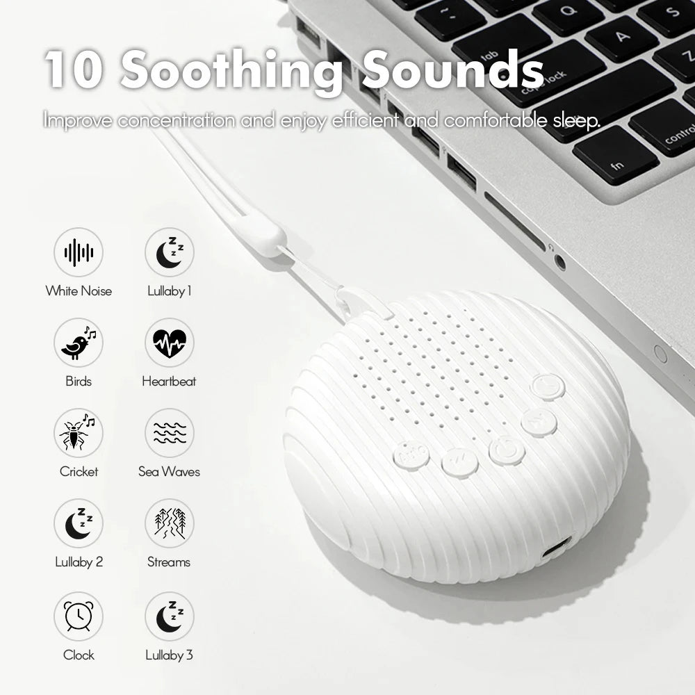 Máquina de Sonido Blanco Portátil para Bebés