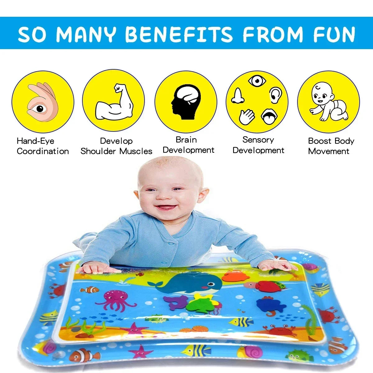 Alfombra de Agua Inflable para Bebé