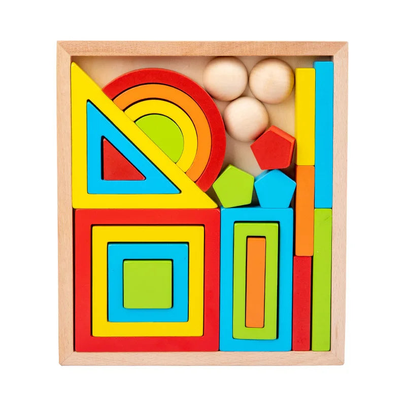 Arcoíris de Madera Montessori para Niños