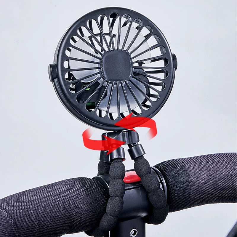 Ventilador Portátil para Cochecito y Carrito de Bebé