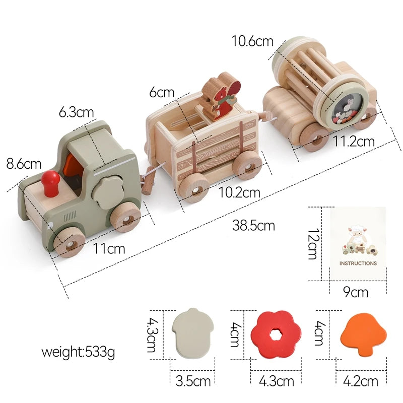 Tren de Madera para Bebés
