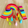 Arcoíris de Madera Montessori para Niños