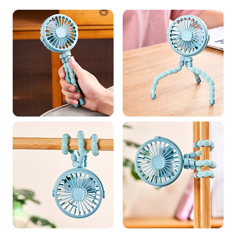 Ventilador Portátil para Cochecito y Carrito de Bebé